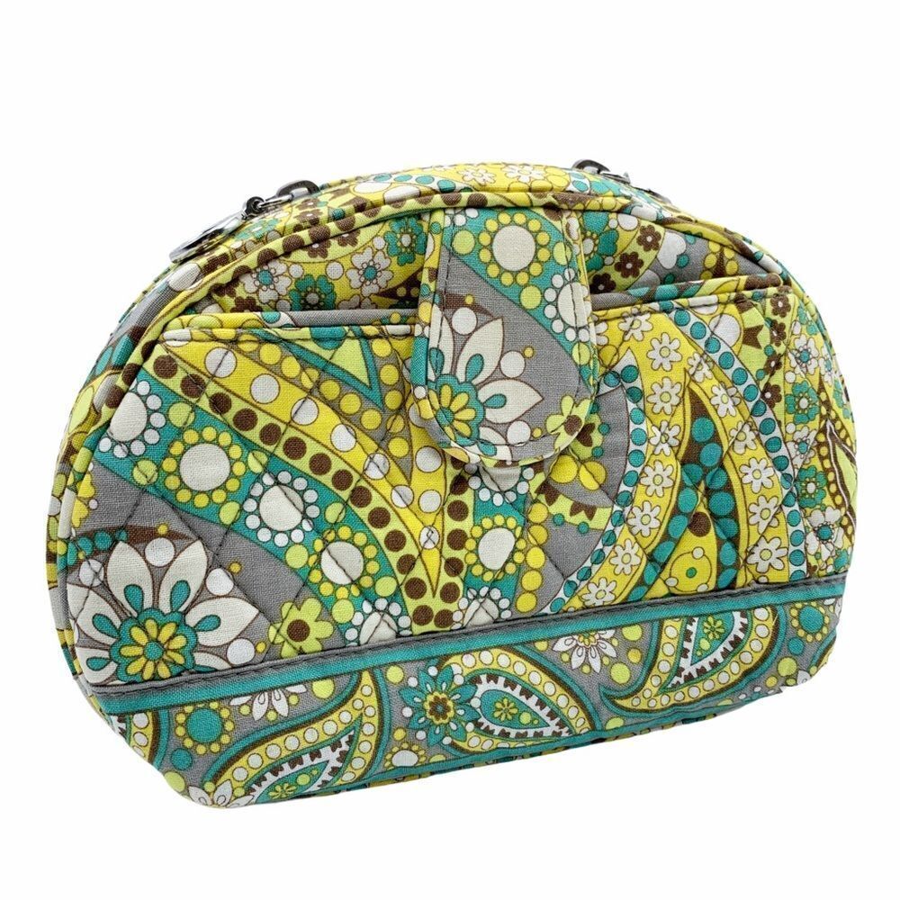 Vera Bradley Medium Lemon Parfait Cosmetic bag EUC